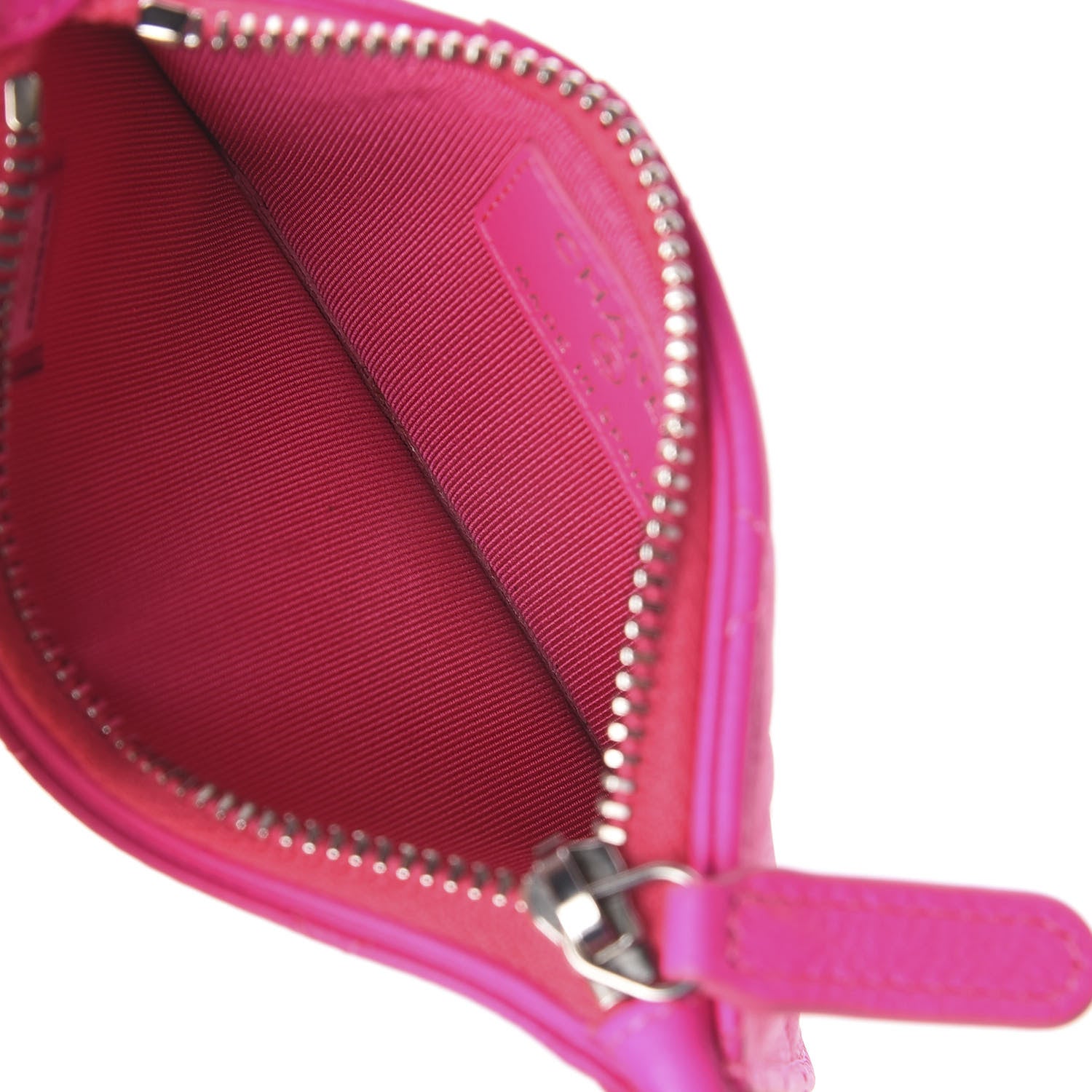 Chanel Goatskin Quilted Reissue Flap Zip Card Holder Pink 4 of 6