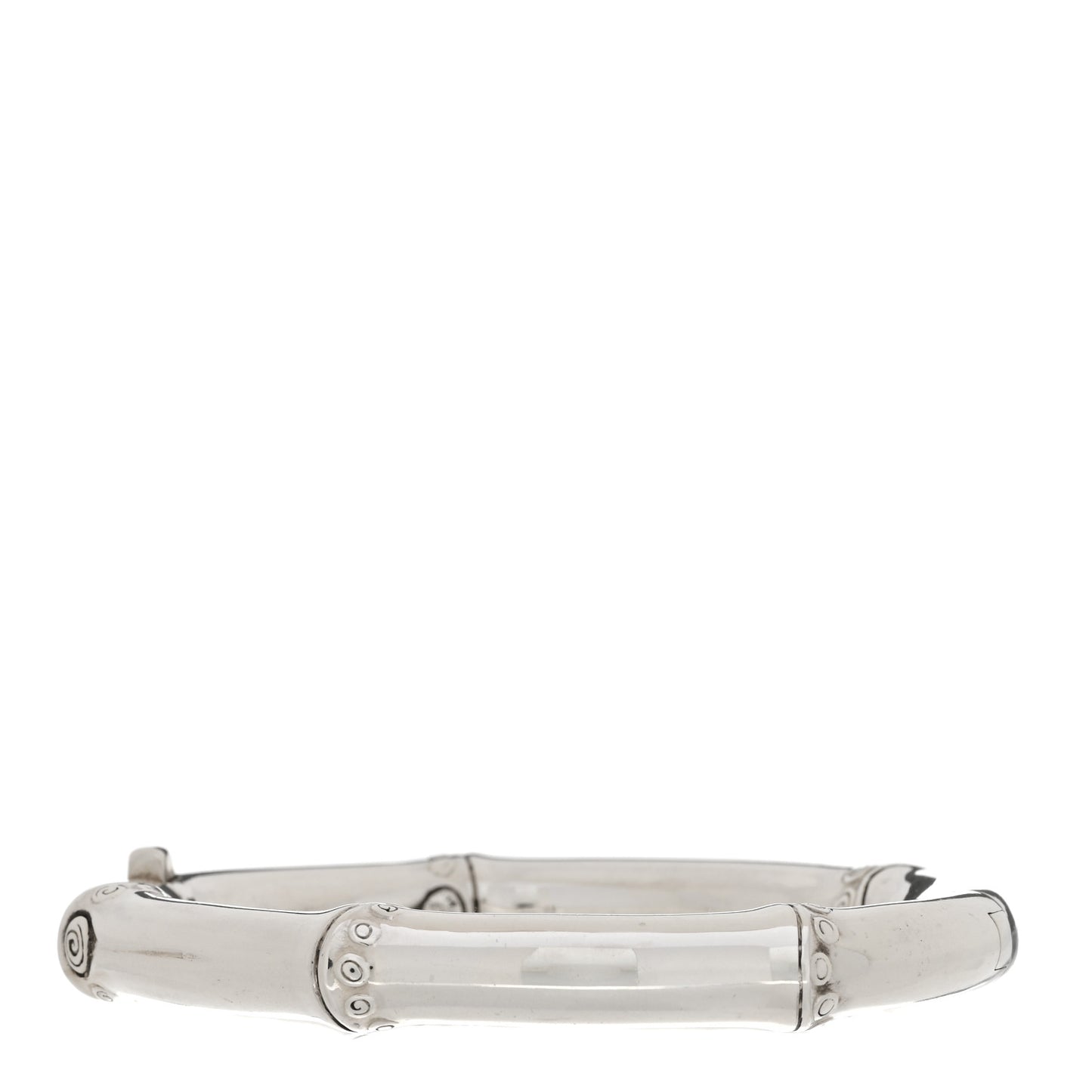 Sterling Silver 8mm Bamboo Bangle Bracelet