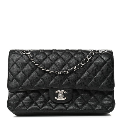 Chanel Caviar Quilted Medium Double Flap Black 1 of 8