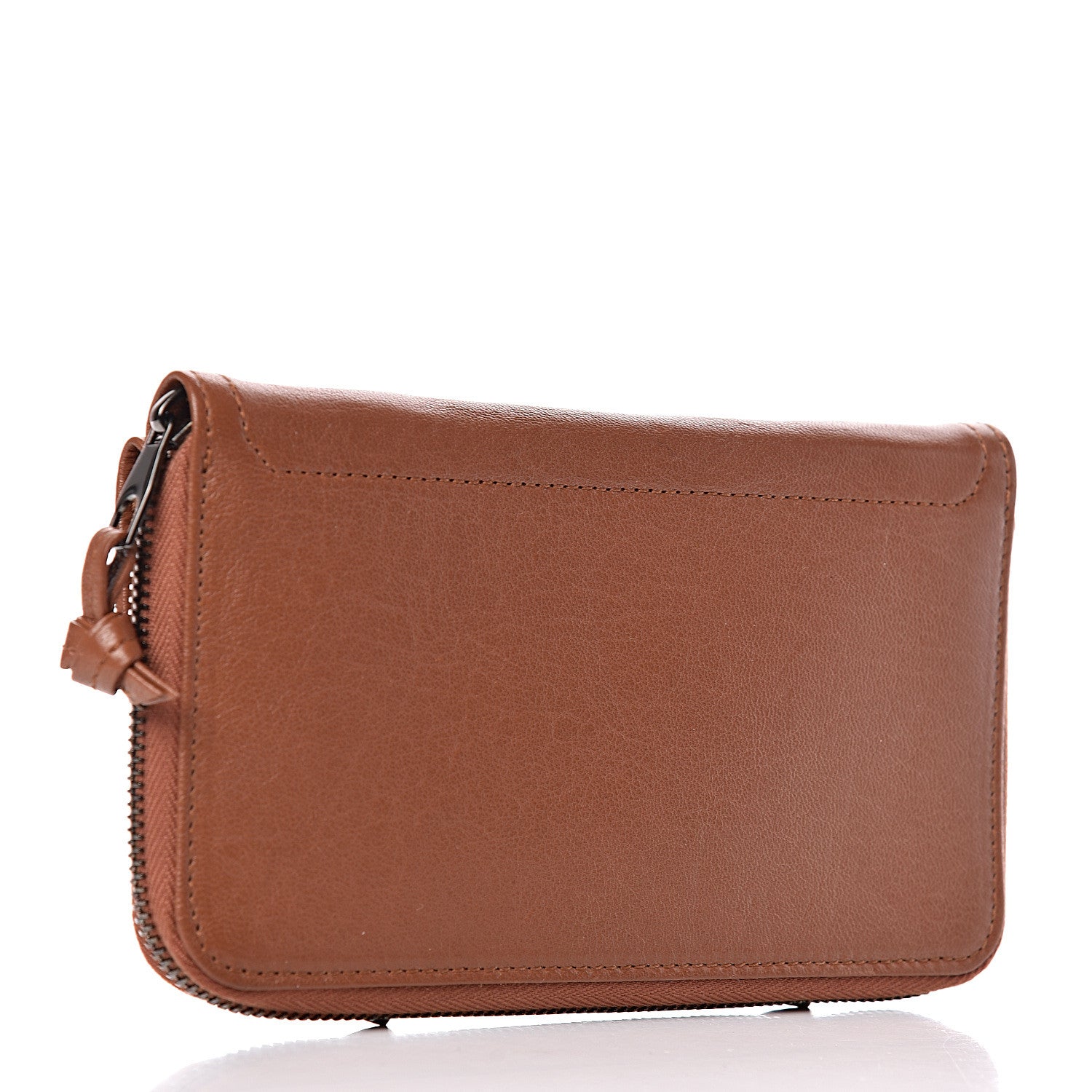 Proenza Schouler Lambskin PS1 Large Zip Around Wallet Saddle 3 of 7