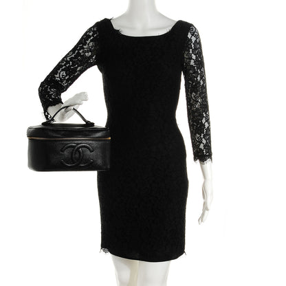 Chanel Caviar Cosmetic Case Black 2 of 9