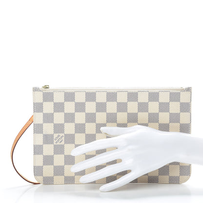 Louis Vuitton Damier Azur Neverfull MM GM Pochette 2 of 11