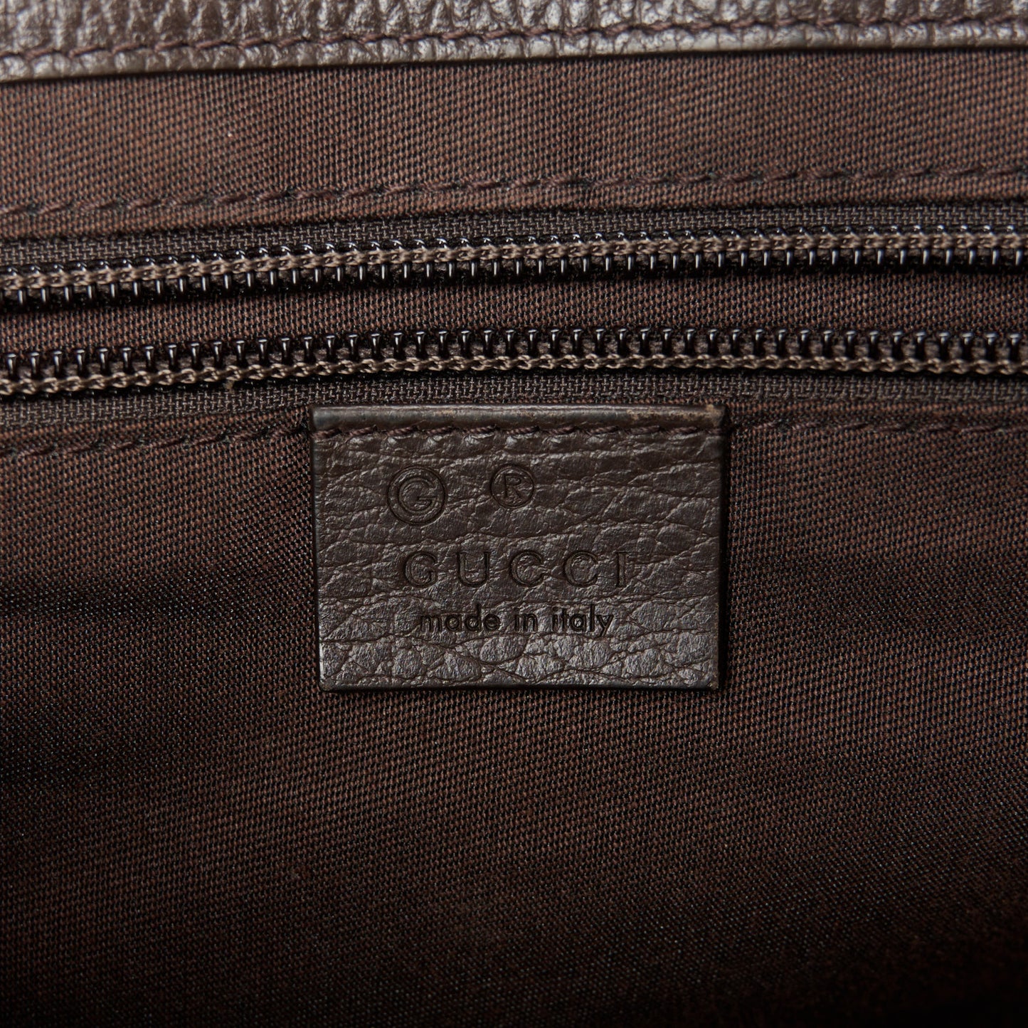 Monogram Flap Messenger Bag Beige Dark Brown