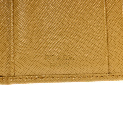 Prada Saffiano Compact Wallet Ginestra 6 of 8