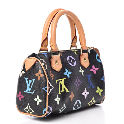Louis Vuitton Monogram Multicolor Mini Sac HL Speedy Black 3 of 13