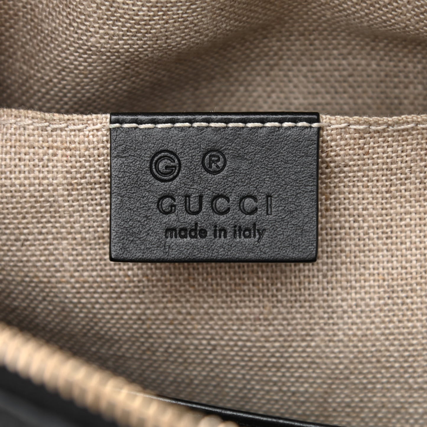 Microguccissima Mini Bree Messenger Bag Black