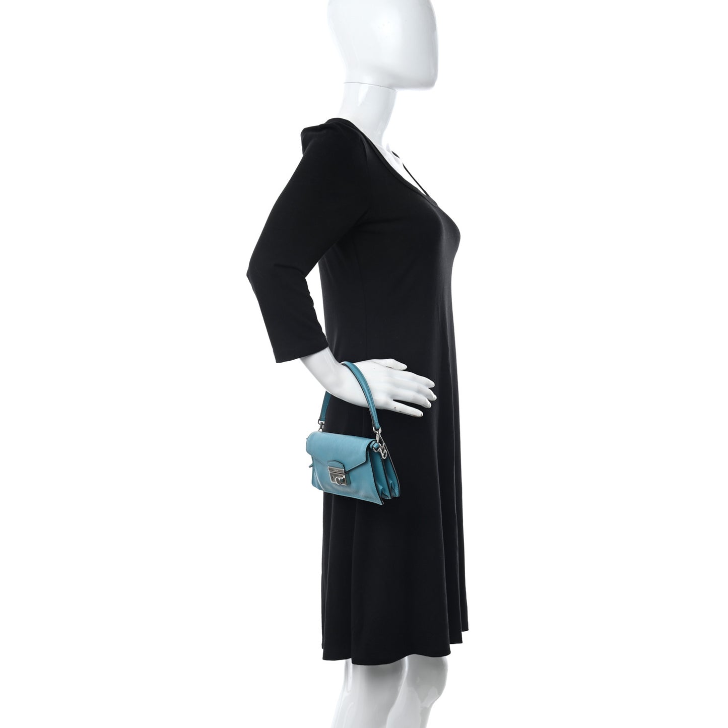 Saffiano Sound Crossbody Bag Turchese
