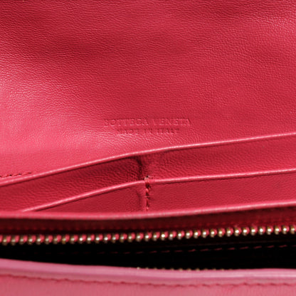 Bottega Veneta Nappa Intrecciato Continental Wallet Fuchsia 7 of 9