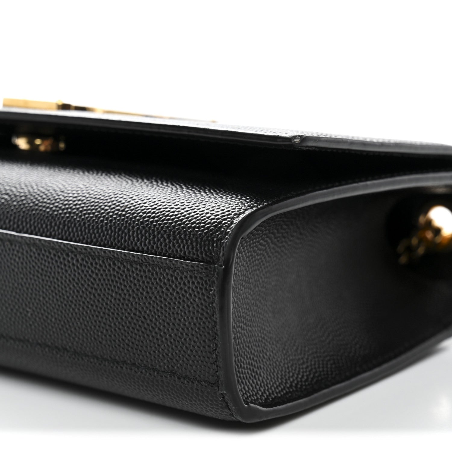 Saint Laurent Grain De Poudre Small Classic Monogram Kate Satchel Black 11 of 12