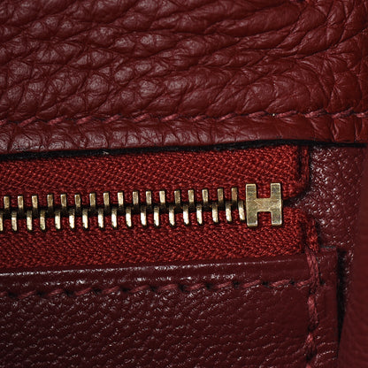 Hermes Taurillon Clemence Retourne Kelly 32 Rouge H 10 of 35