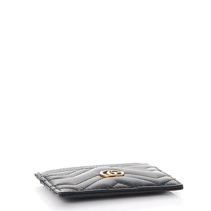 Gucci Calfskin Matelasse GG Marmont Card Holder Black 4 of 7