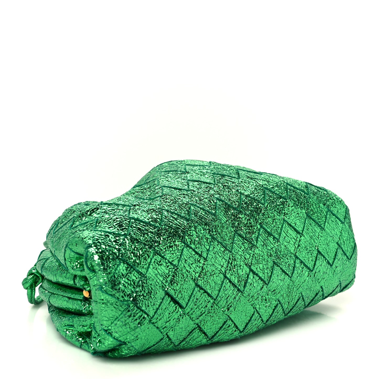 Metallic Nappa Intrecciato The Mini Pouch Parakeet