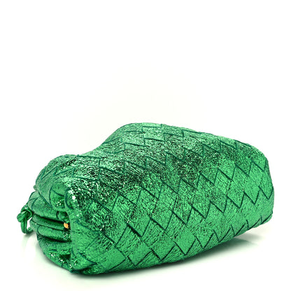 Bottega Veneta Metallic Nappa Intrecciato The Mini Pouch Parakeet 4 of 11