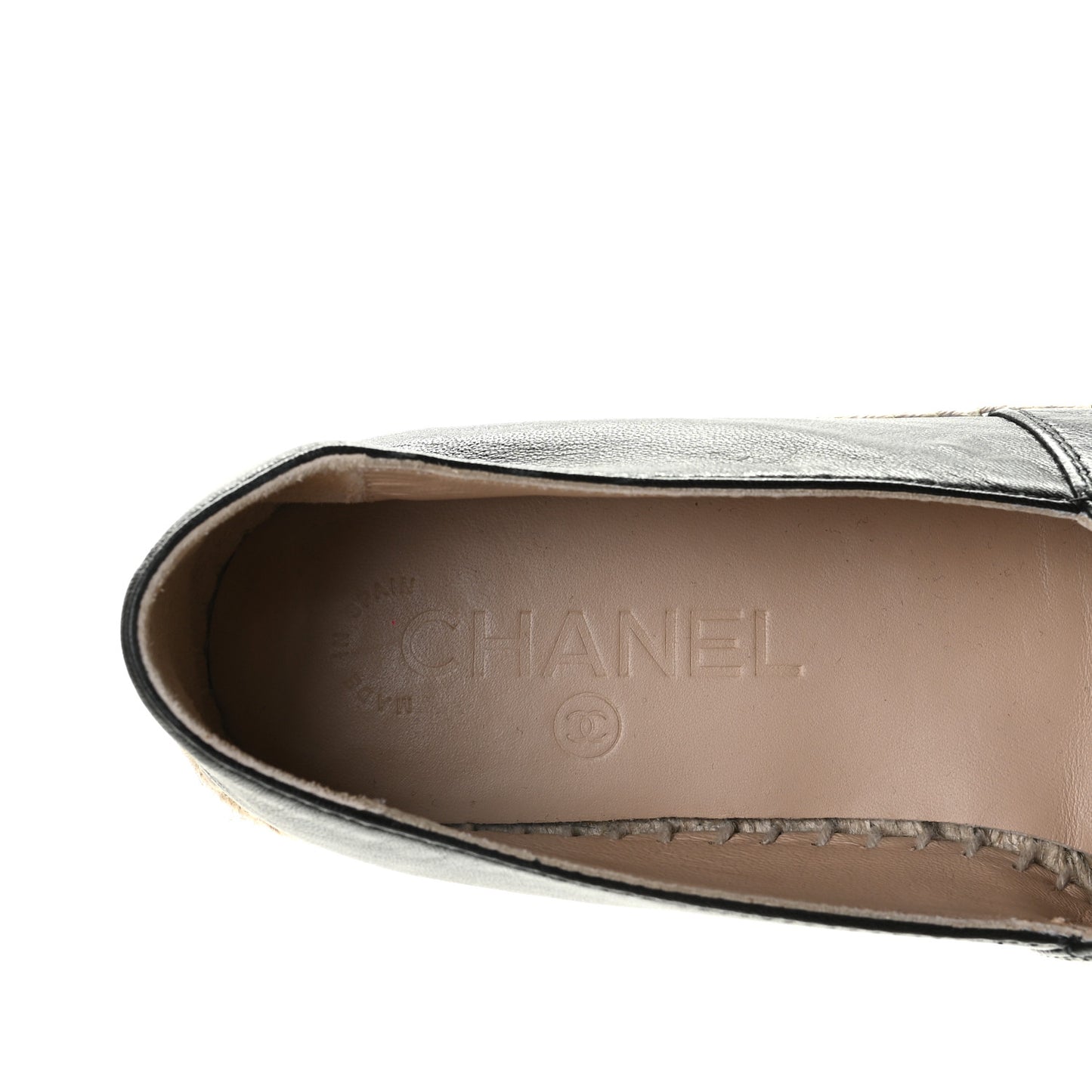 Lambskin CC Espadrilles 38 Black