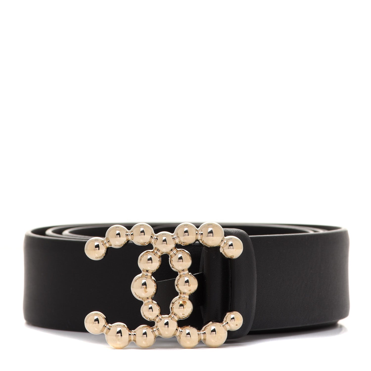 Chanel Calfskin CC Belt 95 38 Black 1 of 6