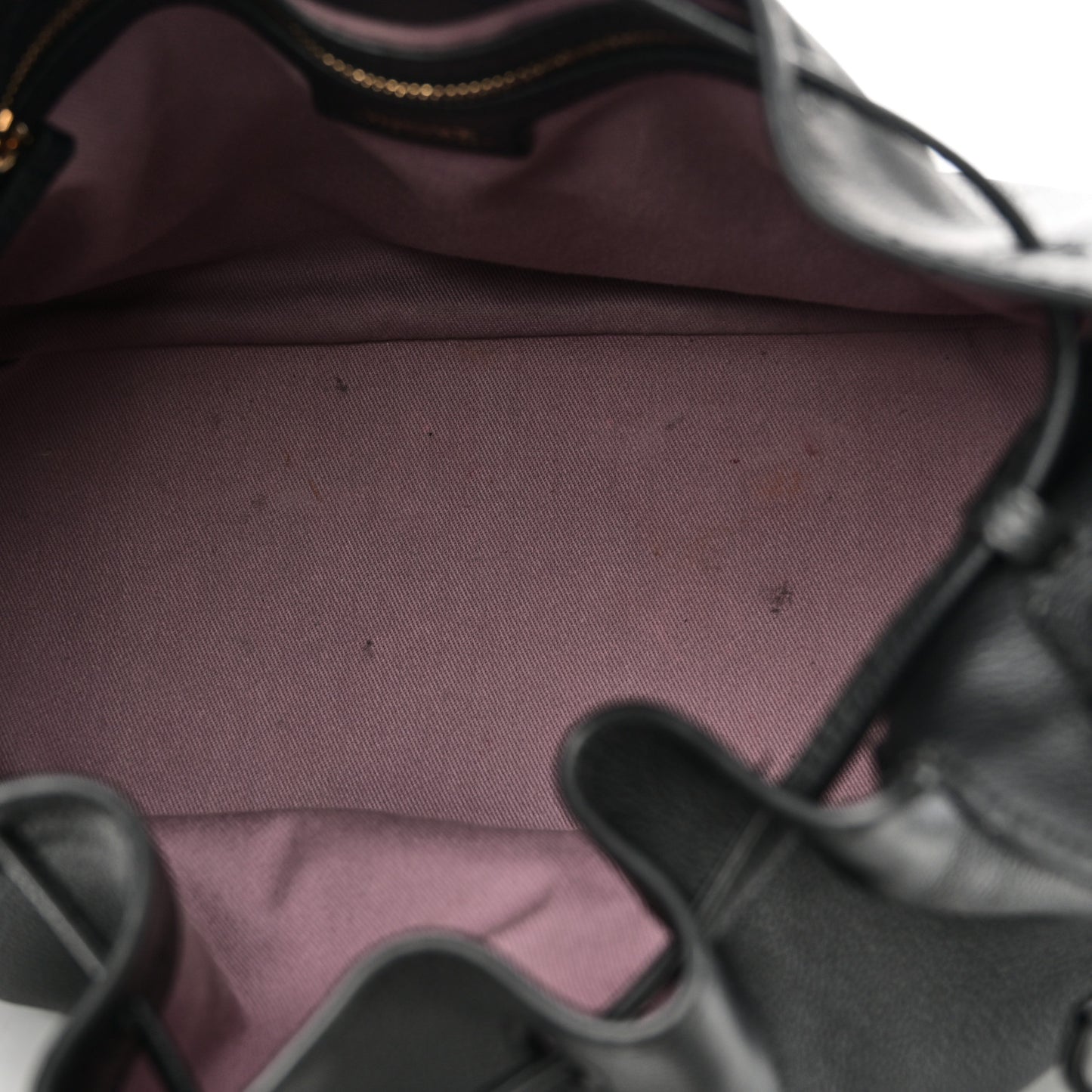 Grained Calfskin La Medusa Bucket Bag Black