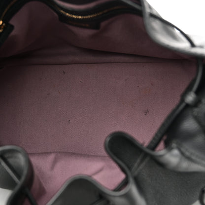 Versace Grained Calfskin La Medusa Bucket Bag Black 5 of 9
