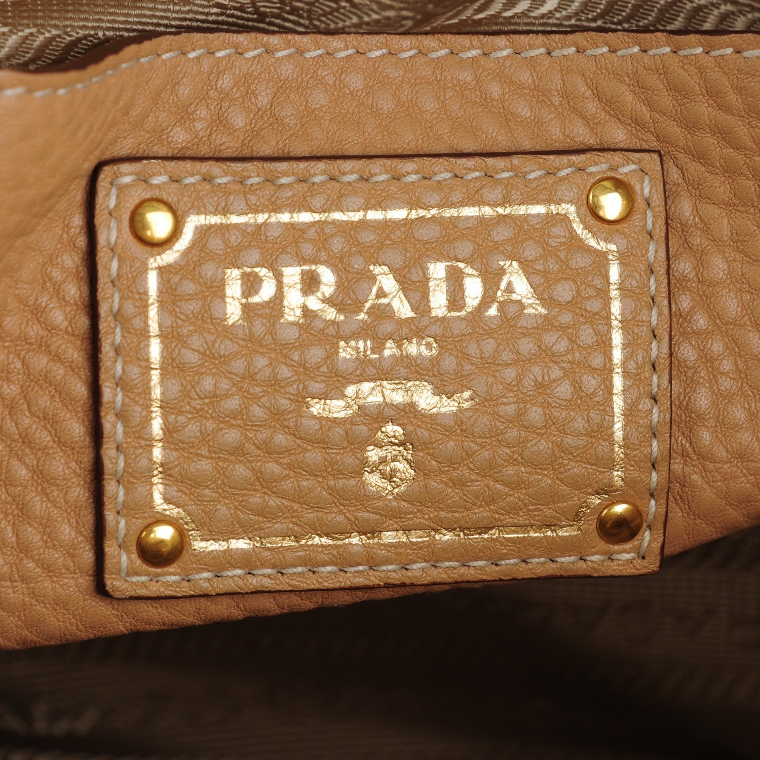 Prada Vitello Daino Shopping Tote Sughero 6 of 9