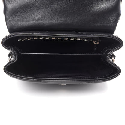 Saint Laurent Calfskin Y Quilted Monogram Toy Loulou Crossbody Bag Black 5 of 11
