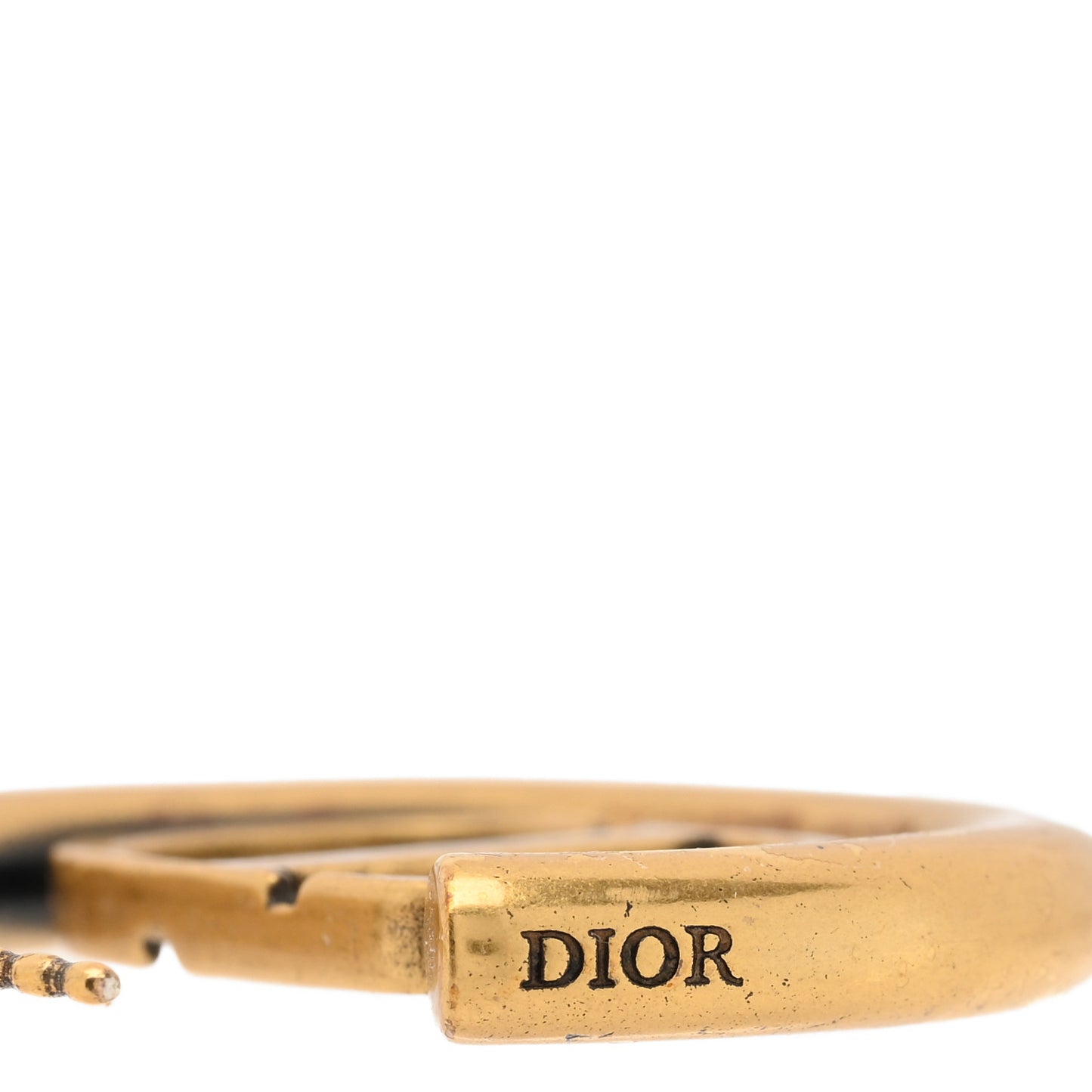 Metal 30 Montaigne Hoop Earrings Aged Gold