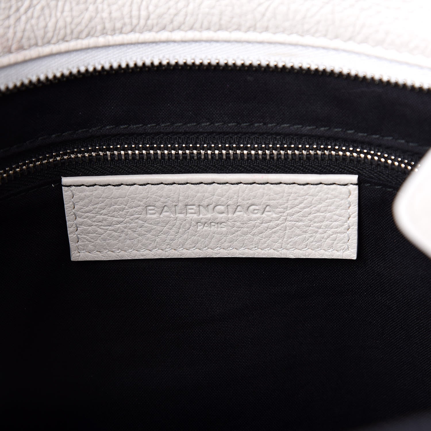Balenciaga Calfskin Logo Small Shopping Tote White 6 of 12