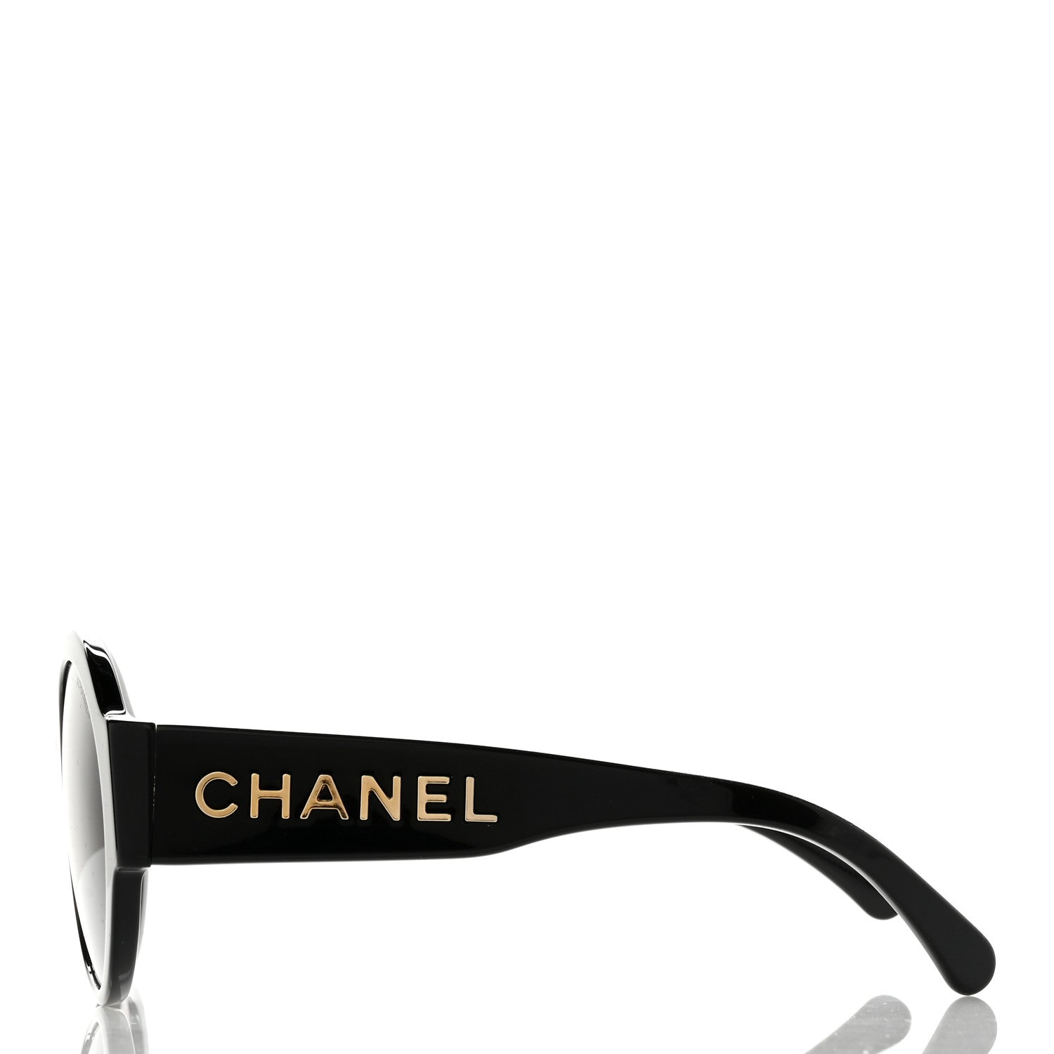 Chanel Acetate Round Sunglasses 5410-A Black 4 of 8