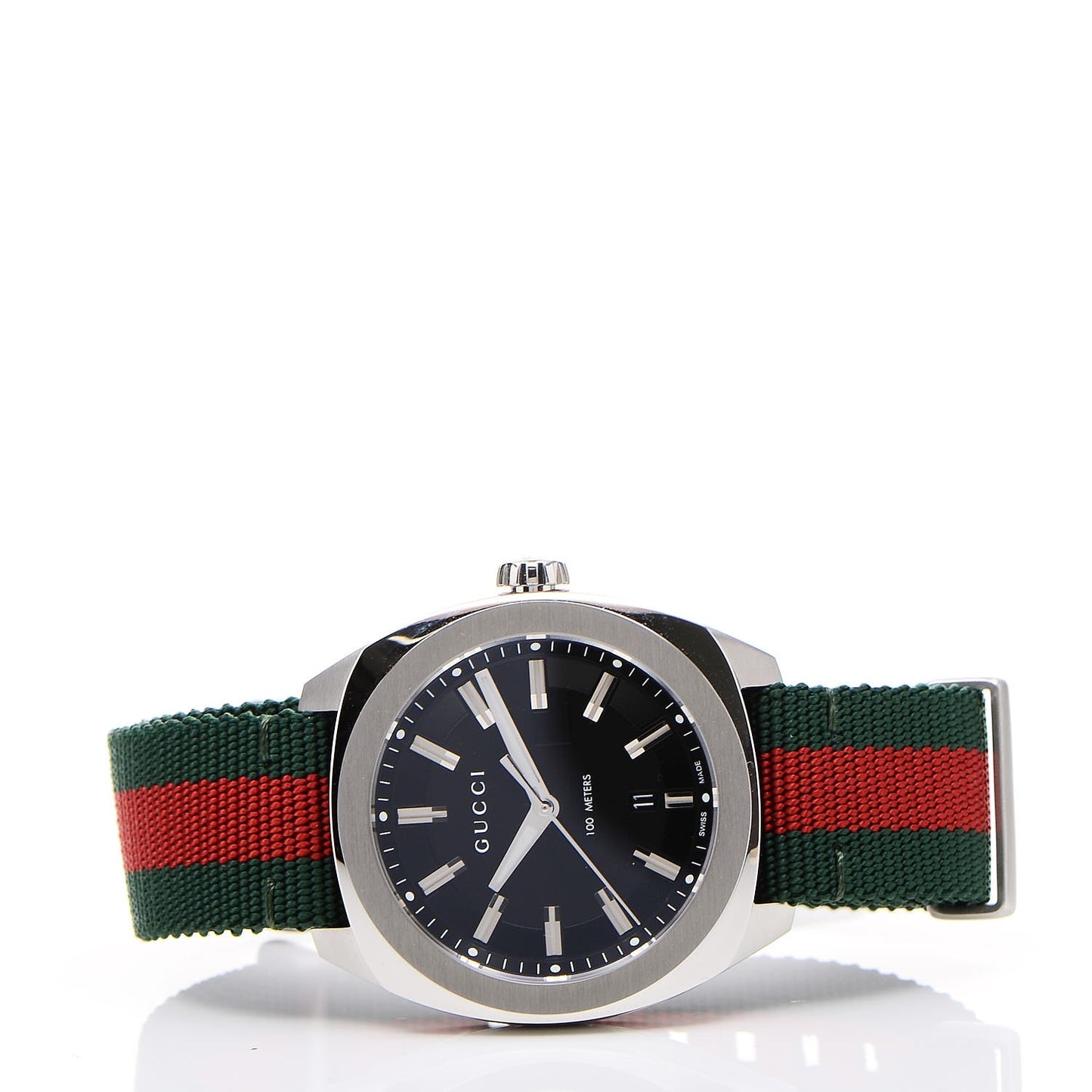 Stainless Steel Nylon 41mm GG2570 Quartz Watch Black