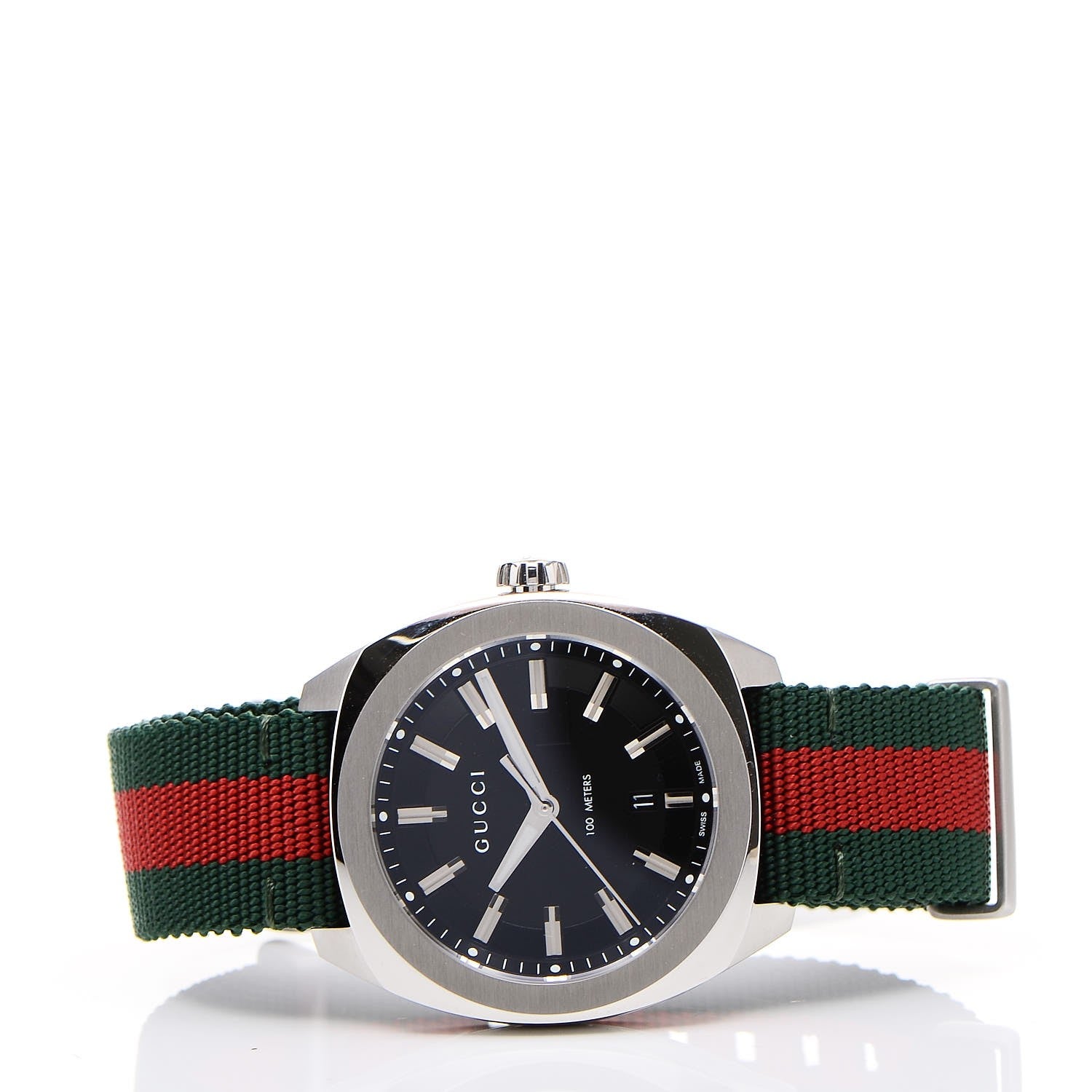 Gucci Stainless Steel Nylon 41mm GG2570 Quartz Watch Black 3 of 8