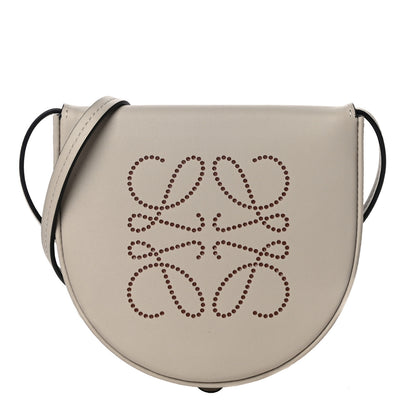 Loewe Buffed Calfskin Logo Embossed Small Heel Pouch Light Oat Tan 1 of 12