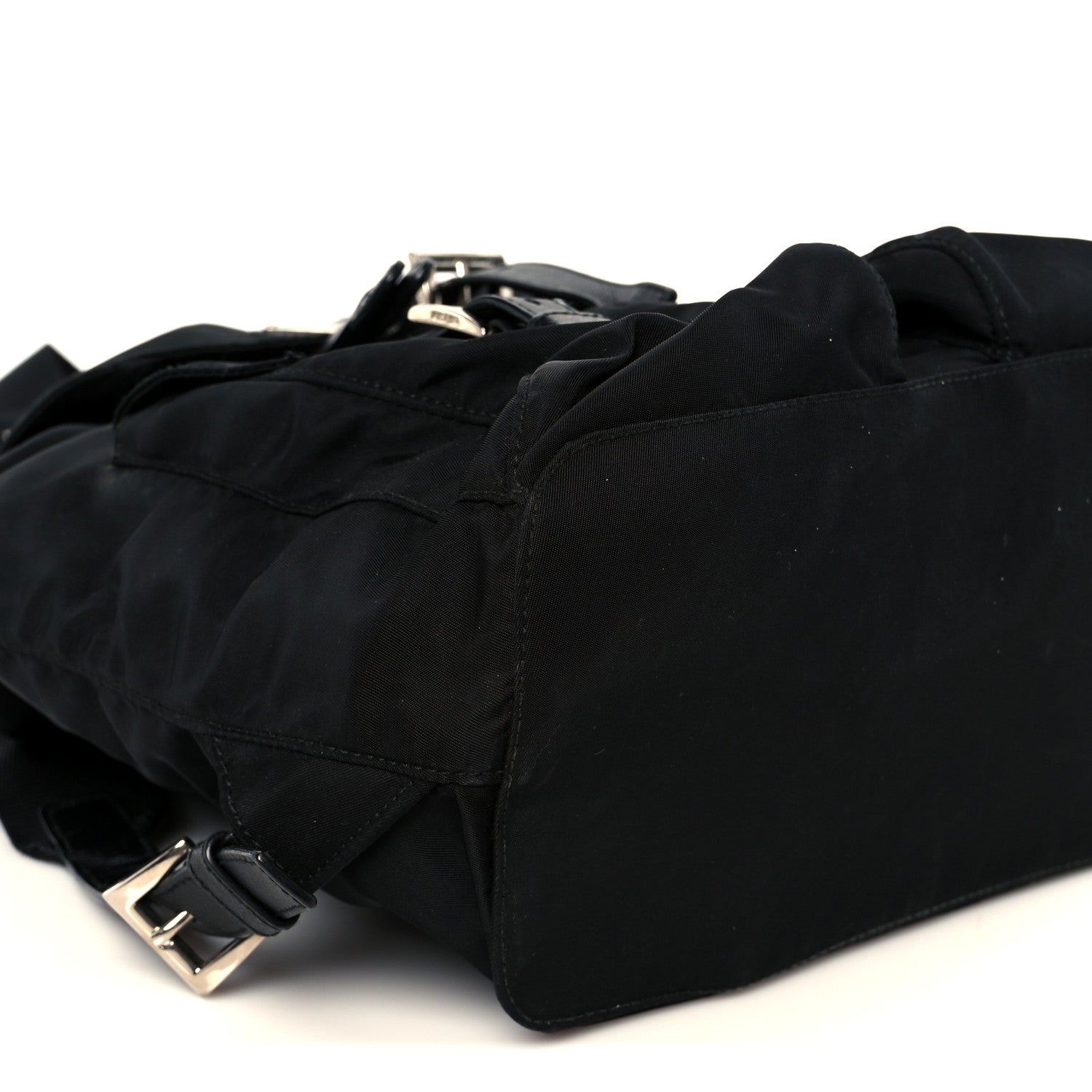 Prada Tessuto Nylon Saffiano Small Backpack Black 10 of 12