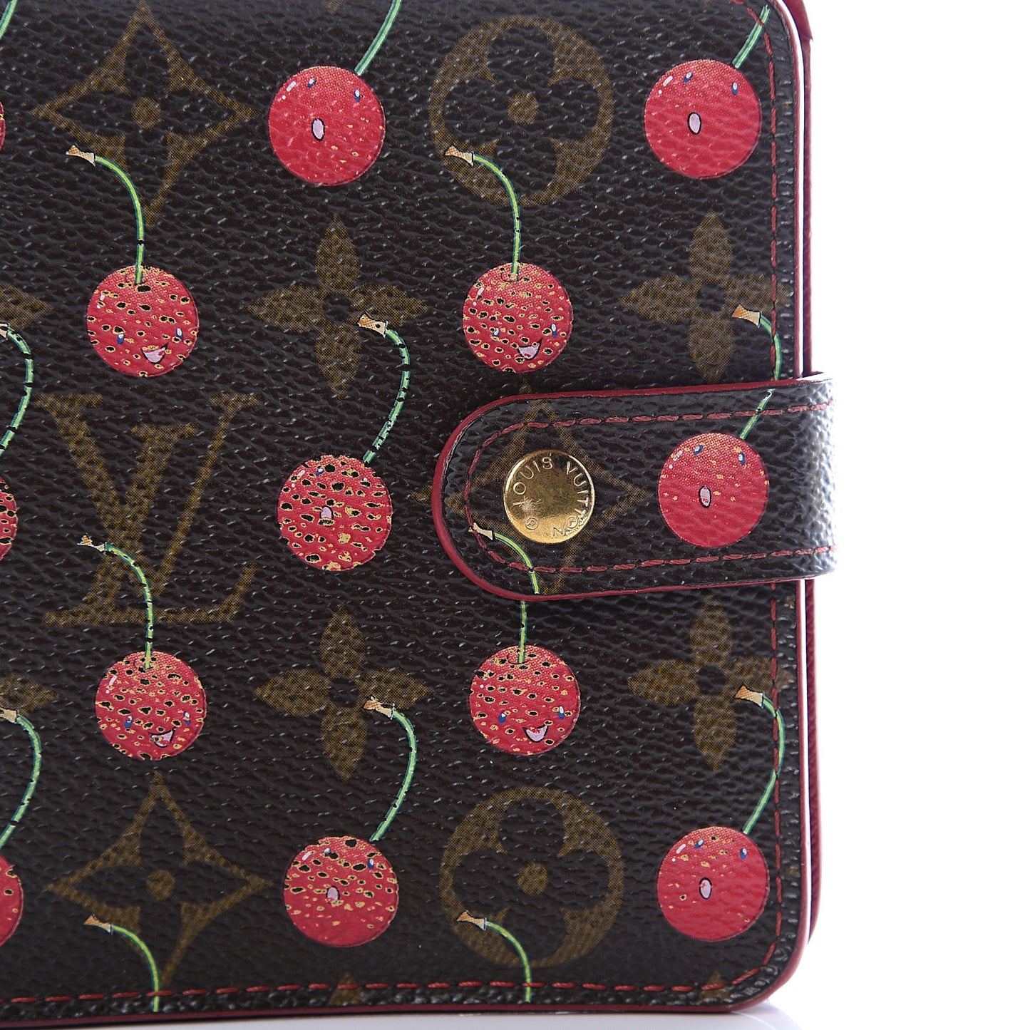 Monogram Cerises Compact Zippe Wallet