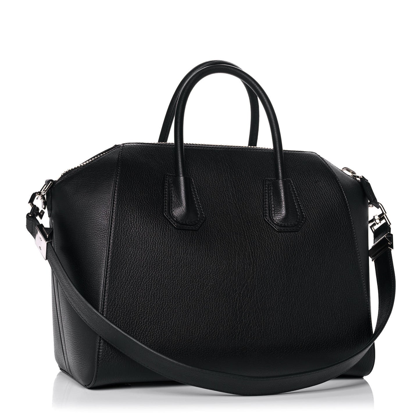 Sugar Goatskin Medium Antigona Black