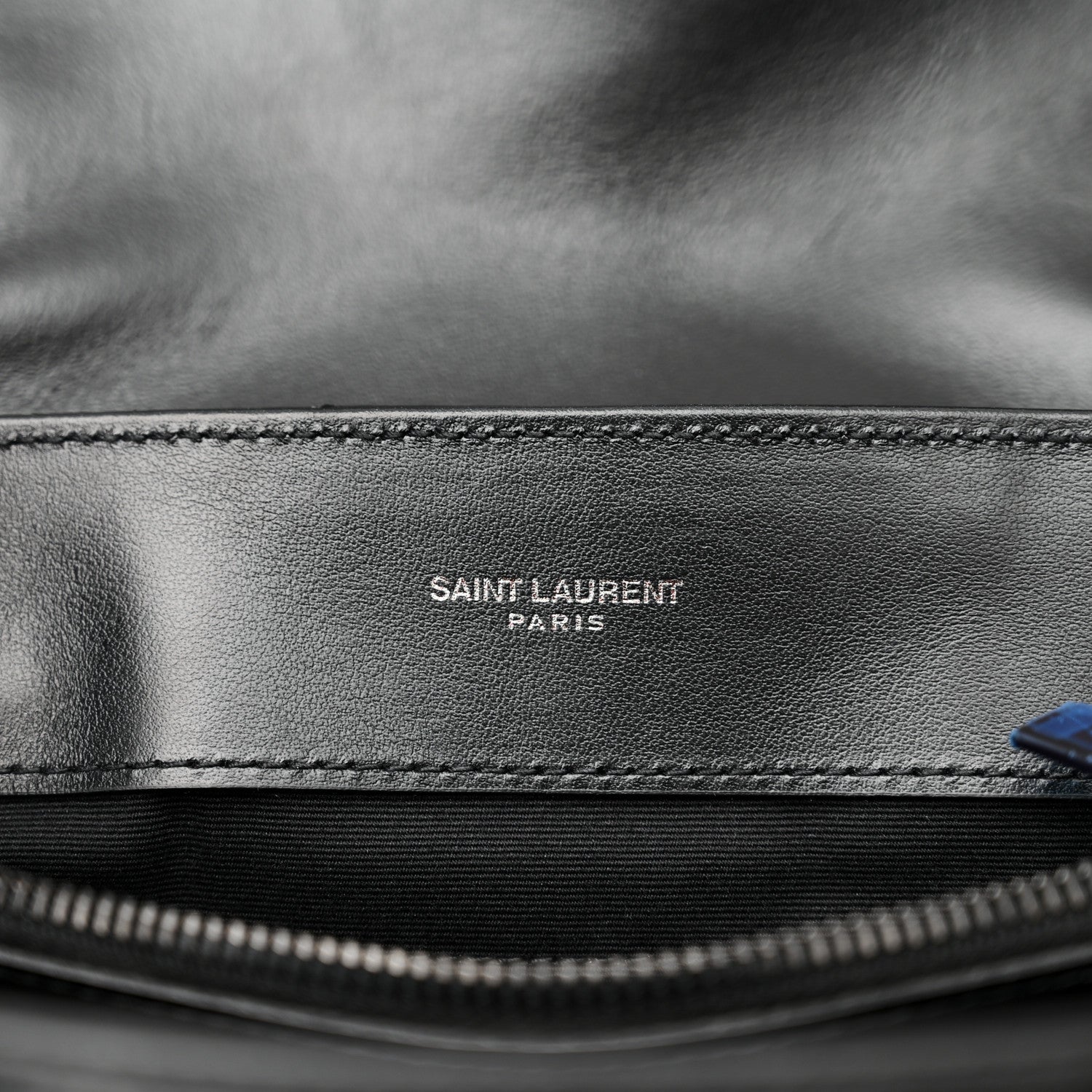 Saint Laurent Calfskin Y Quilted Monogram Monochrome Medium Loulou Chain Satchel Black 6 of 10