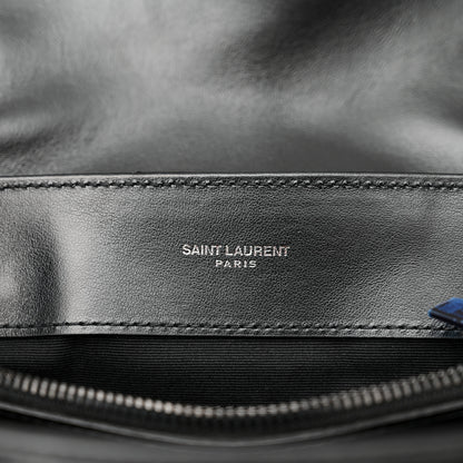 Saint Laurent Calfskin Y Quilted Monogram Monochrome Medium Loulou Chain Satchel Black 6 of 10