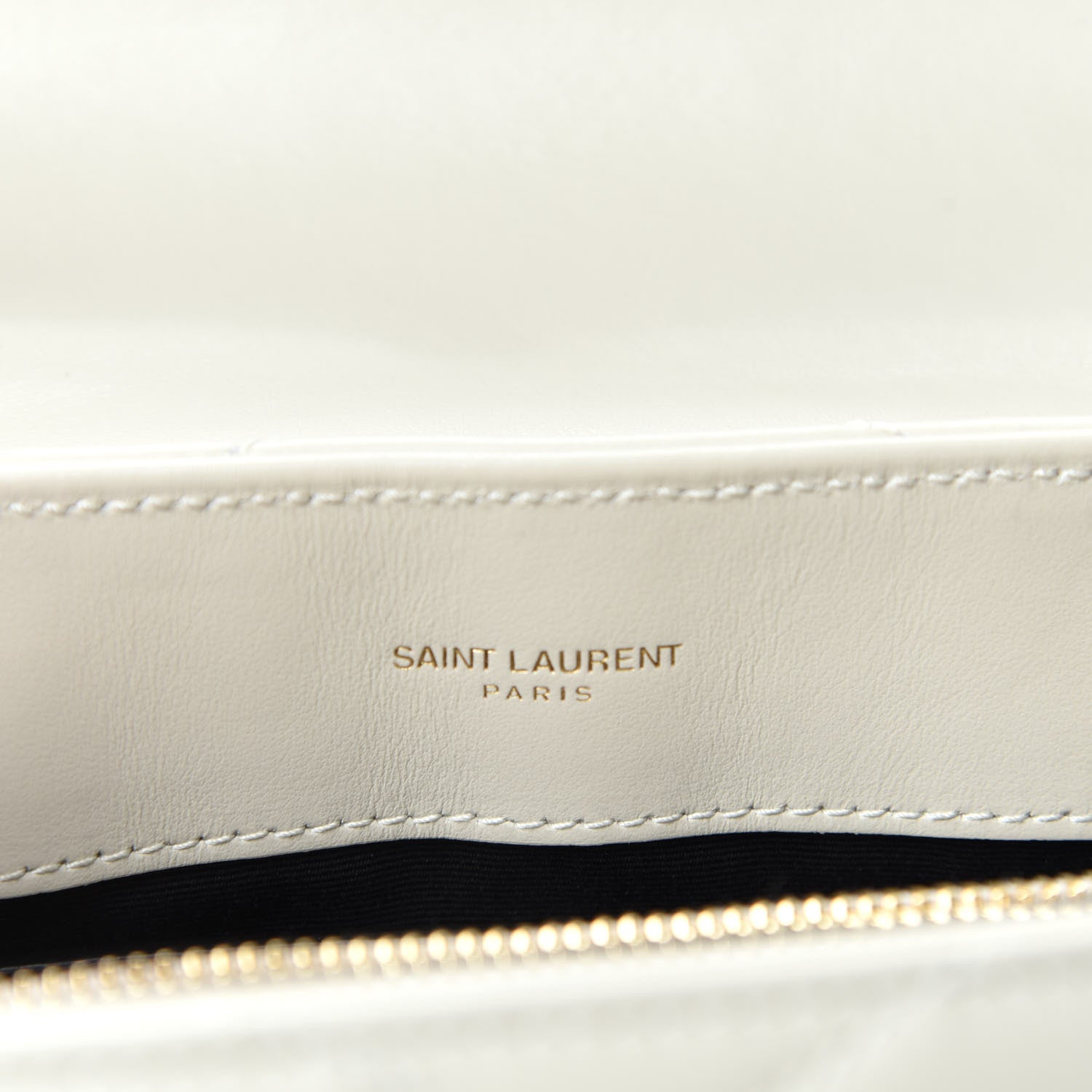 Saint Laurent Calfskin Y Quilted Monogram Small Loulou Chain Satchel Crema Soft 10 of 12