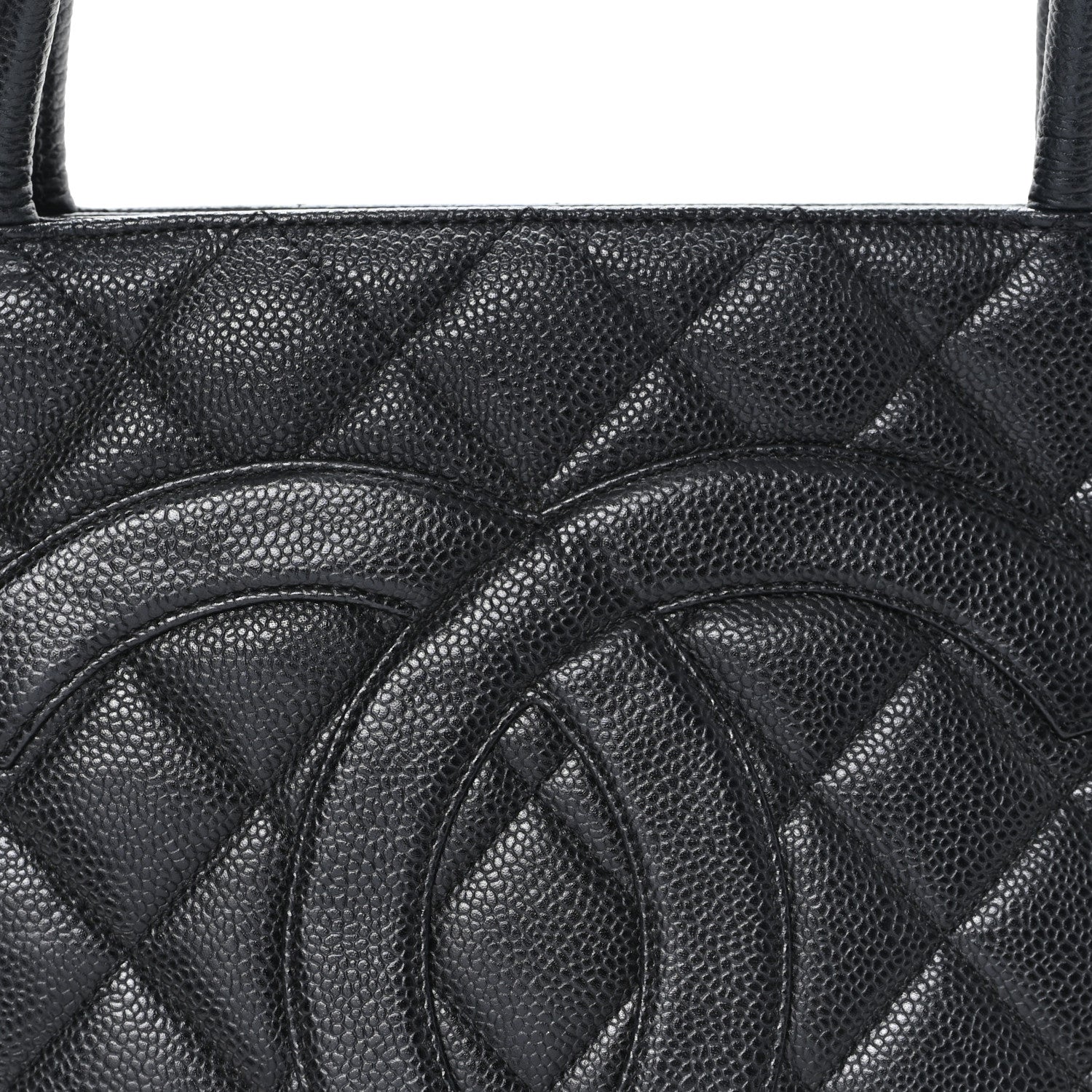 Chanel Caviar Quilted Medallion Tote Black 8 of 10
