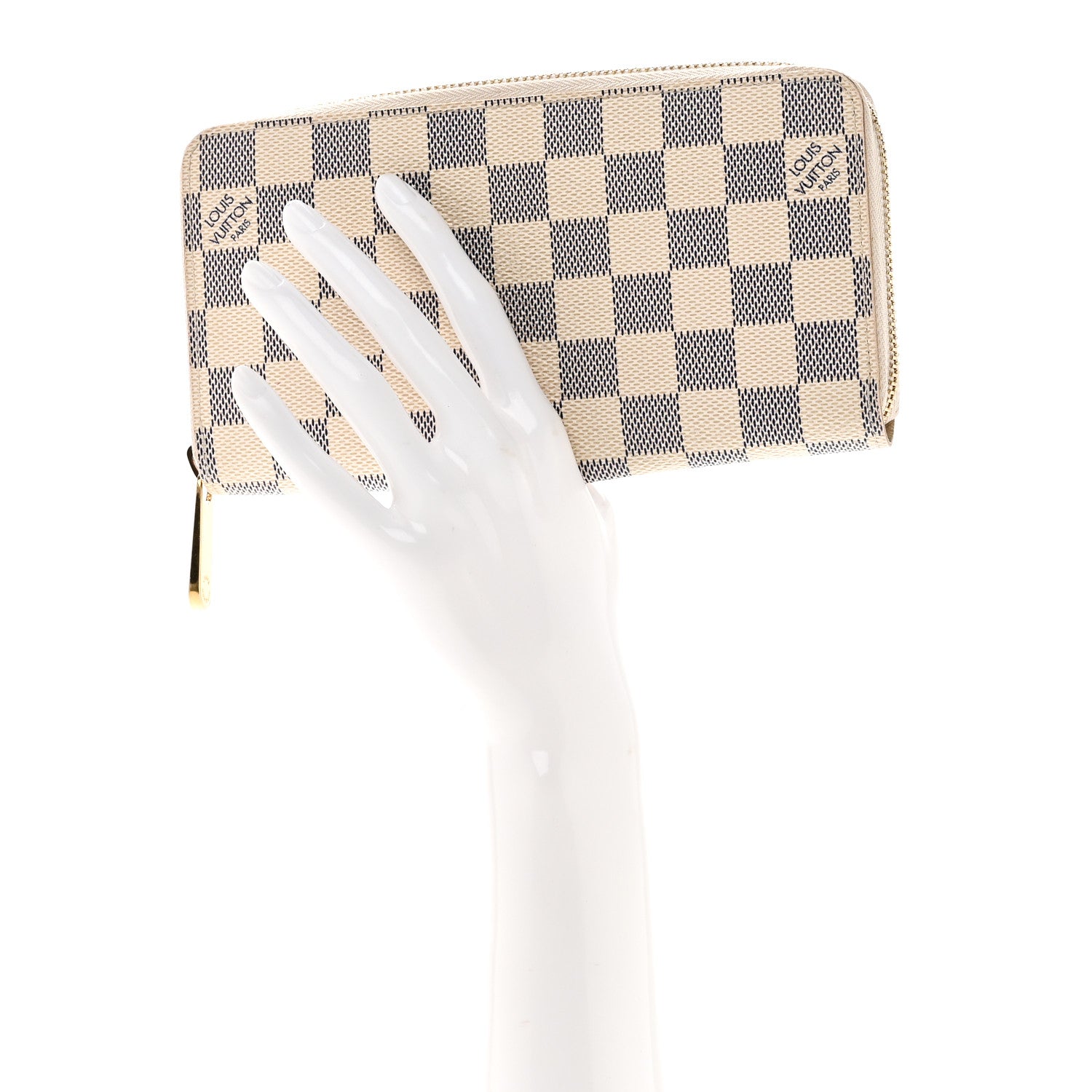 Louis Vuitton Damier Azur Zippy Wallet 2 of 6