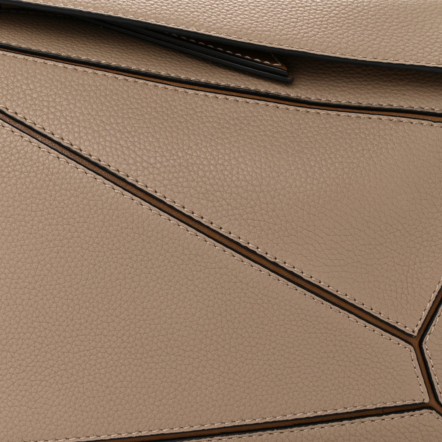 Loewe Grained Calfskin Small Puzzle Bag Sand Mink 8 of 10
