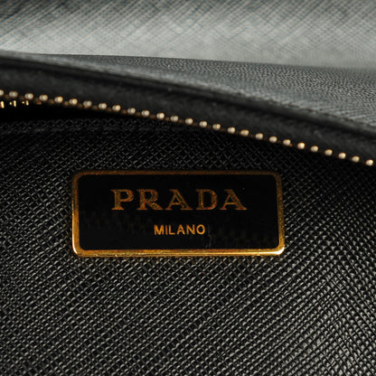 Prada Saffiano Large Galleria Double Zip Tote Black 6 of 8