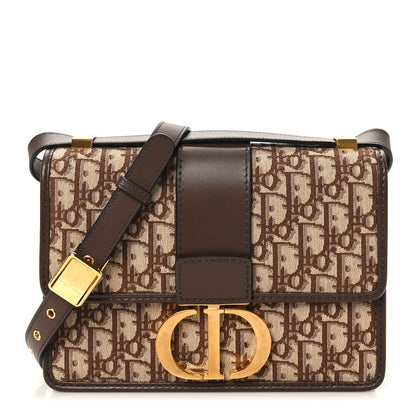 Christian Dior Oblique 30 Montaigne Flap Bag Brown 1 of 9