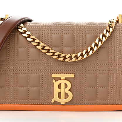 Burberry Lambskin Quilted Small Lola Bag Brown 8 of 12