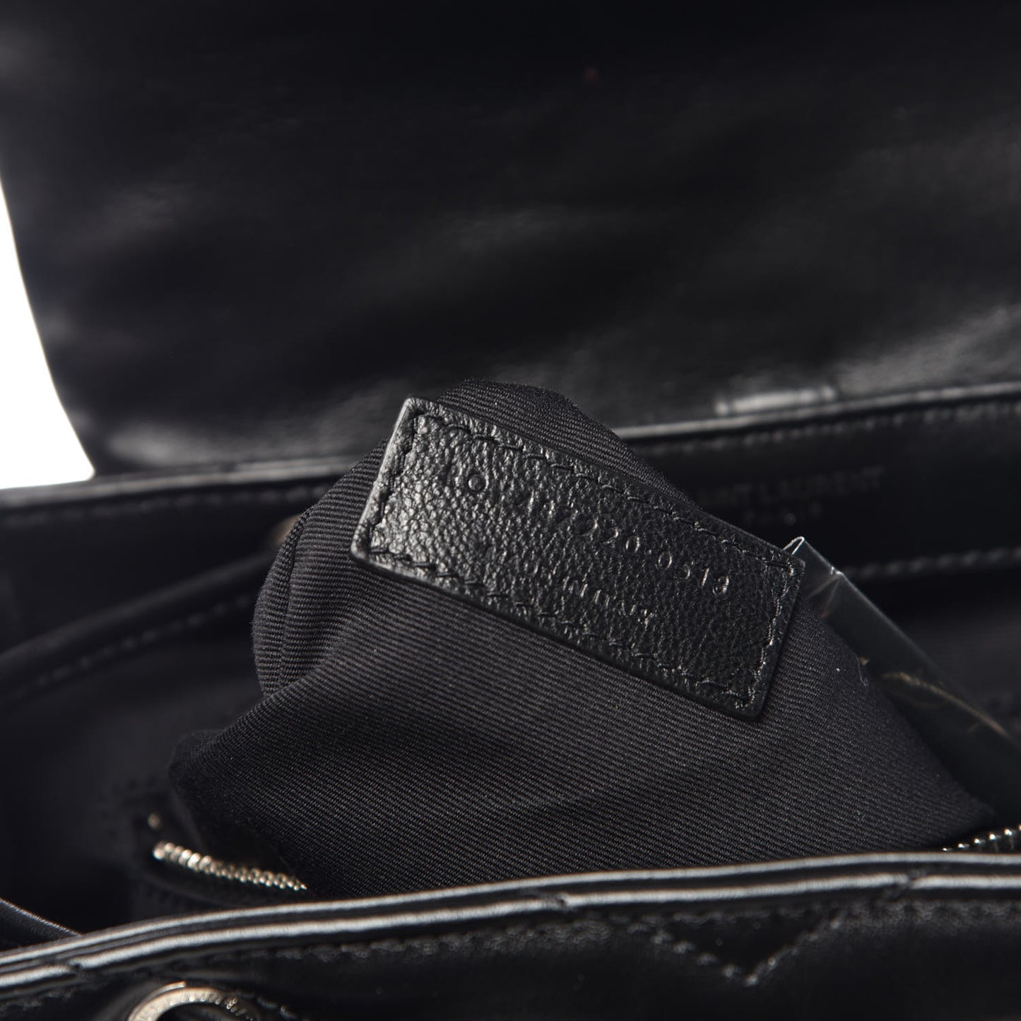 Calfskin Y Quilted Monogram Small Loulou Backpack Black