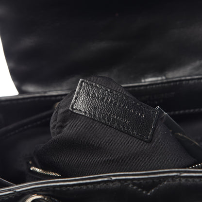 Saint Laurent Calfskin Y Quilted Monogram Small Loulou Backpack Black 7 of 10