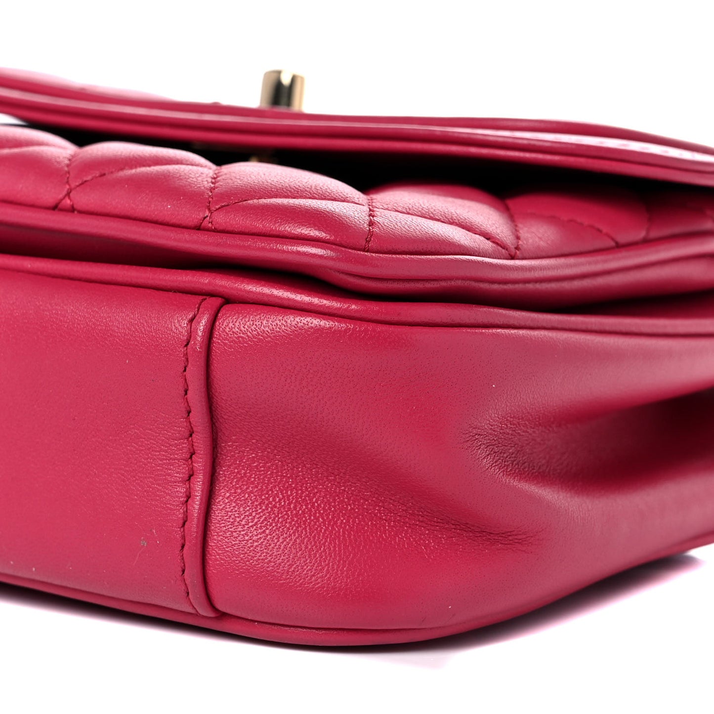 Lambskin Quilted Small Lovely Day Flap Pink