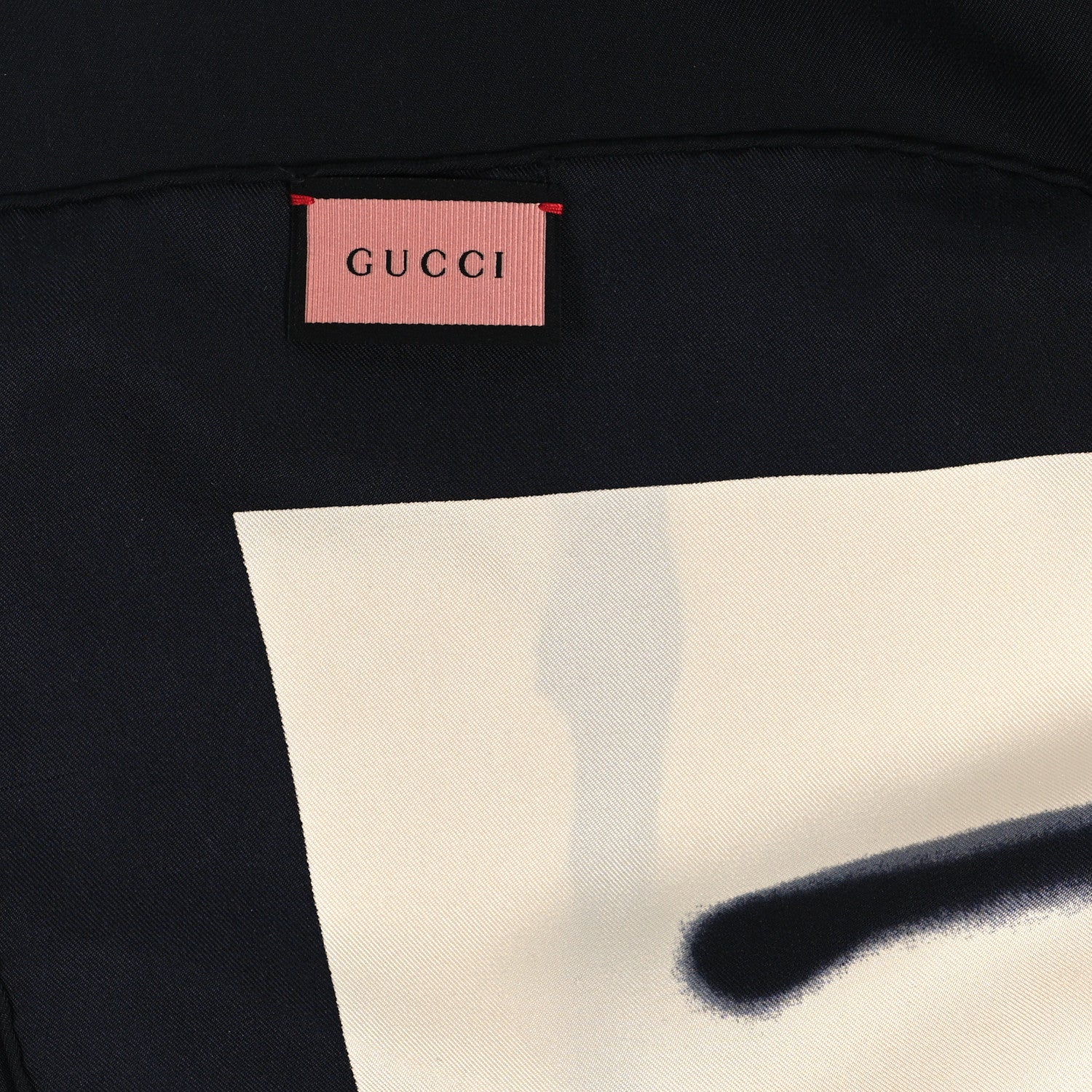 Gucci Silk Gucci Is Life Square Scarf Black White 2 of 3