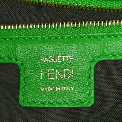 Fendi Nappa FF 1974 Embossed Baguette Tomatillo 6 of 10