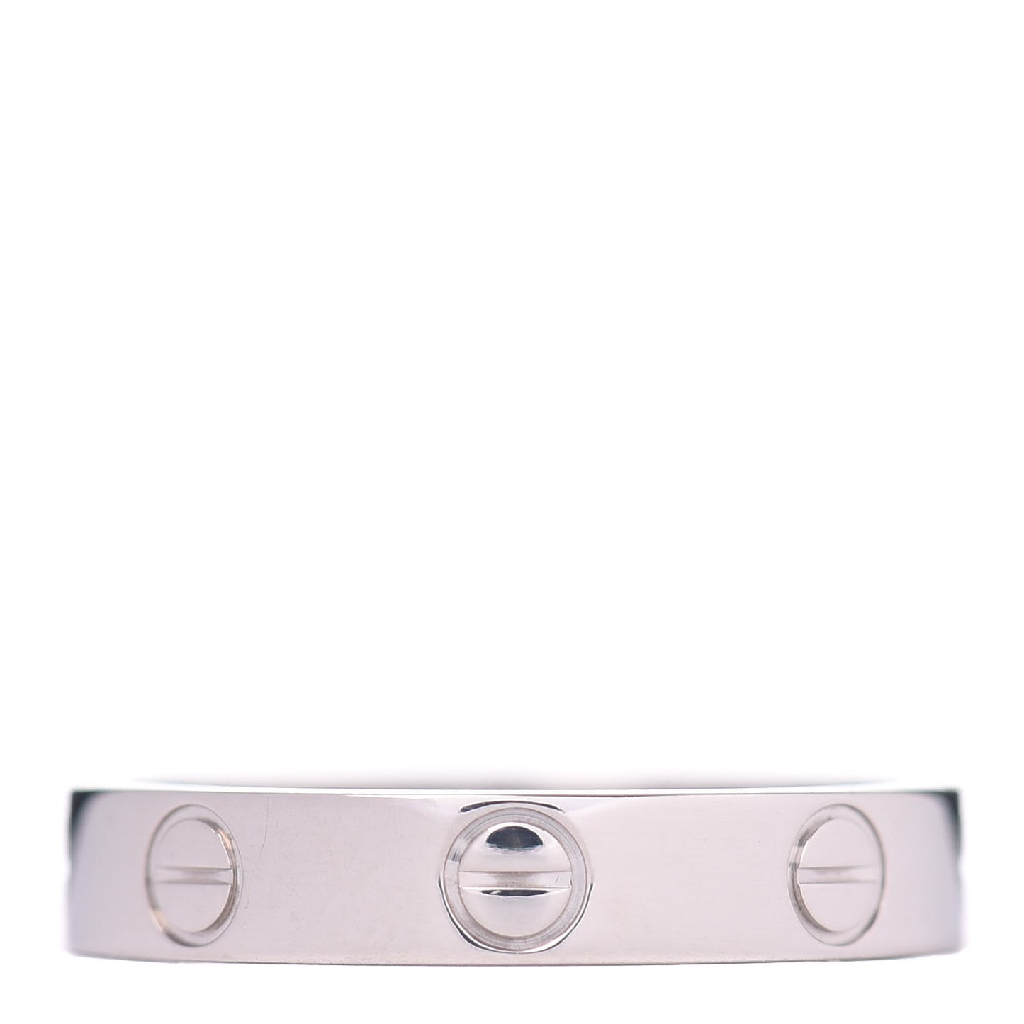 18K White Gold 3.5mm LOVE Wedding Band Ring 52 6