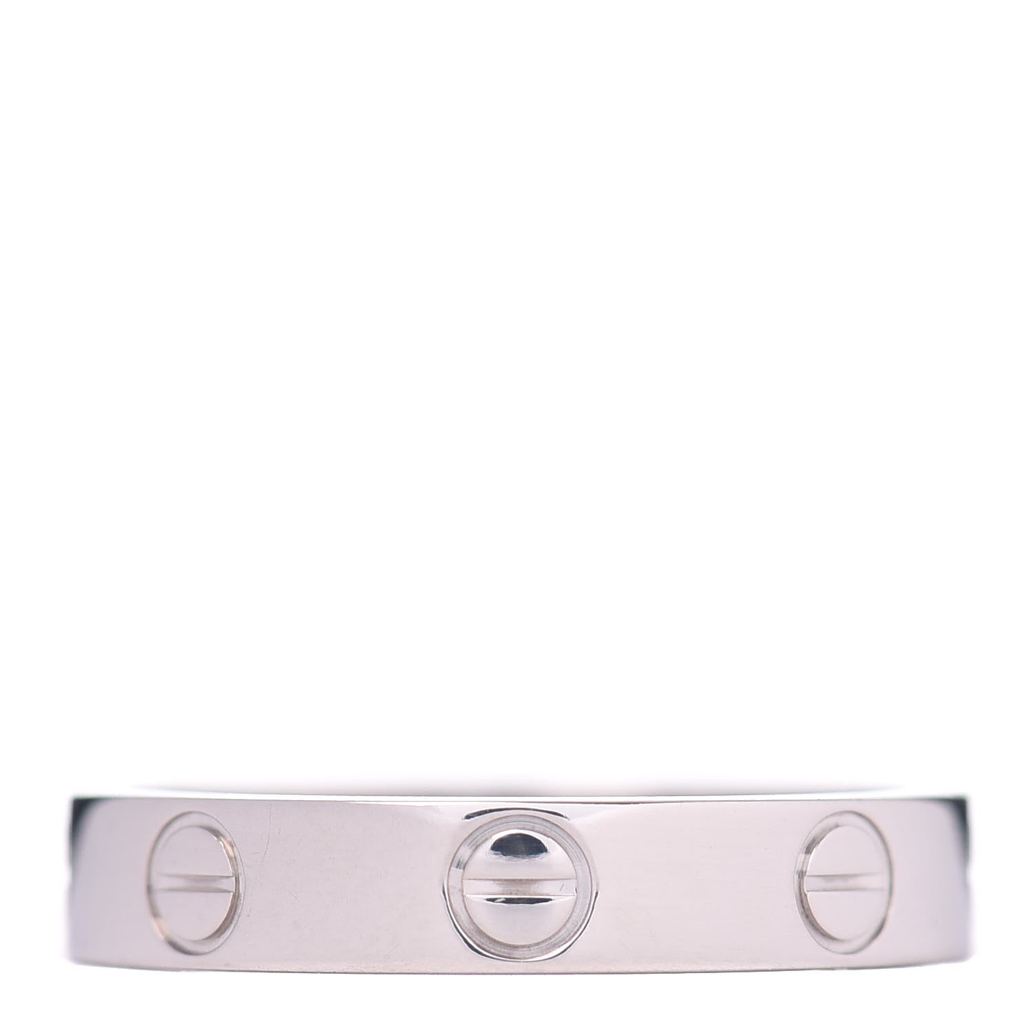 Cartier 18K White Gold 3.5mm LOVE Wedding Band Ring 52 6 1 of 4