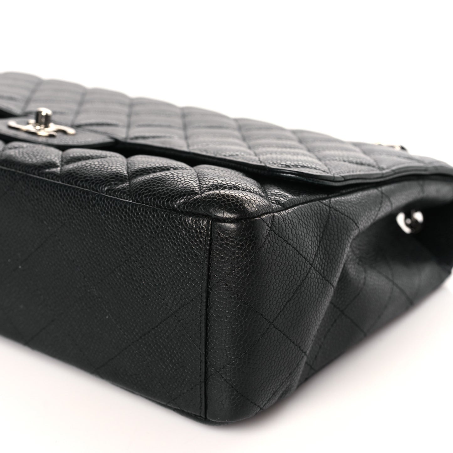 Caviar Quilted Maxi Single Flap Black
