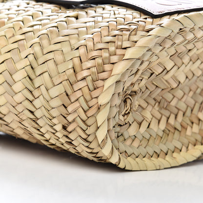 Loewe Raffia Small Basket Tote Bag Natural Tan 7 of 9